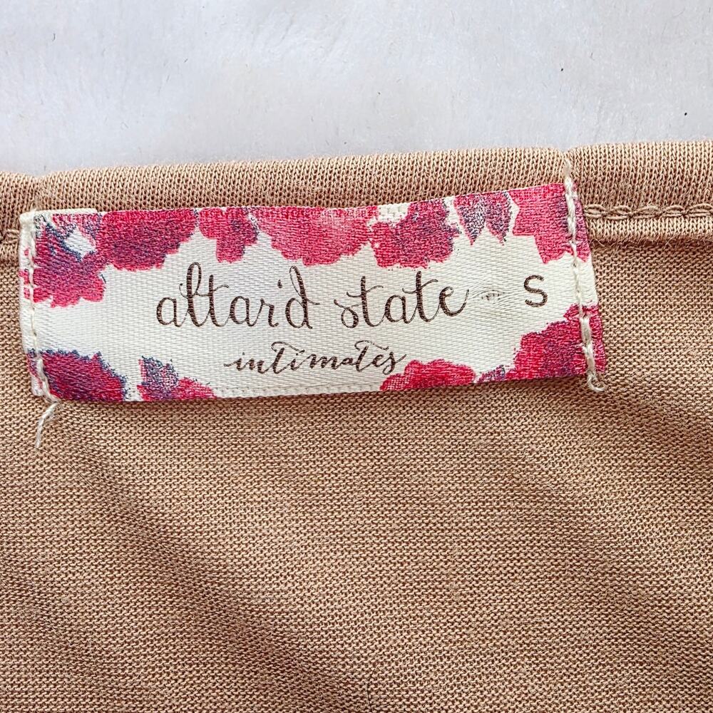 Altar’d State Lace Hem Slip Dress Small Tan Layering Slip Extender Boho Cottage - Picture 7 of 12